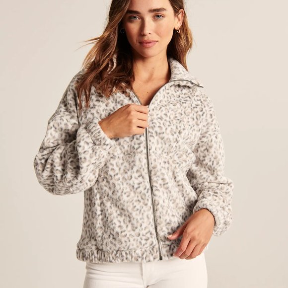 abercrombie leopard sherpa